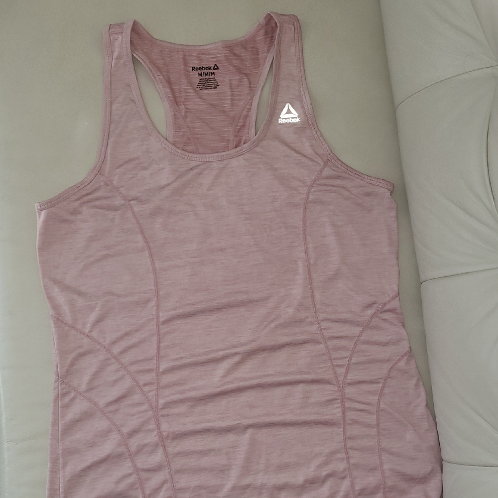 Reebok Pink Racerback Tank Top